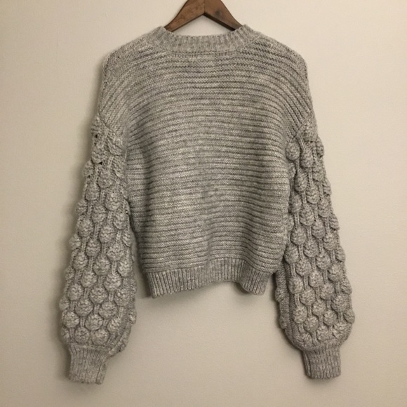 Harper Heritage Bubble Sleeve Knit Sweater Size M - Picture 3 of 11